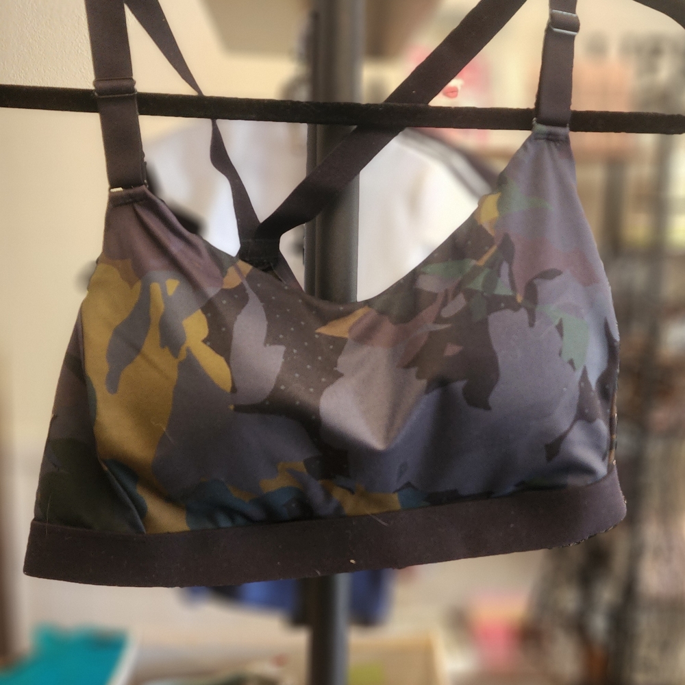 Old Navy Green and Brown Sports Bra with Racerback